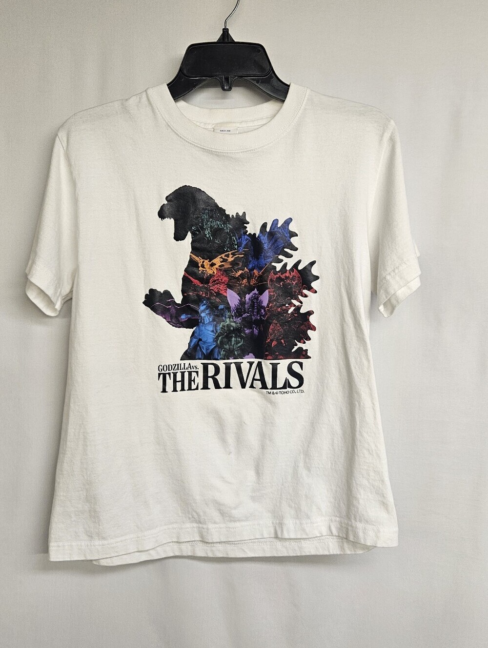 Godzilla T-shirt vs. RIVALS(1989-1995) Size Small White